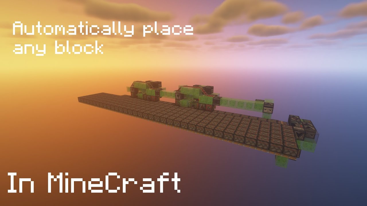 Minecraft Build Automatic Platform Automatic Floor Builder Minecraft - YouTube