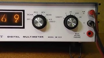 The Heathkit IM-1212 Digital Multimeter