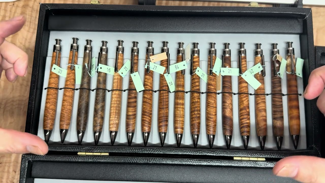 Naniwa Pen Show: Pencil Kuzu Brass & Gunmetal Part 2 - YouTube