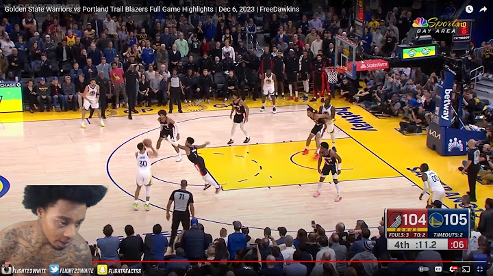 FlightReacts To TRAIL BLAZERS at WARRIORS | FULL GAME HIGHLIGHTS | December 6, 2023!