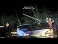 Pursuit through Little Rock - Nissan Versa crashes in DEAD END - Driver flees in woods - GETS CAUGHT