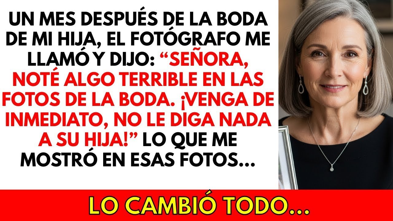 El fotógrafo me llamó y dijo: “Descubrí algo terrible en las fotos de la boda, ¡venga rápido!”