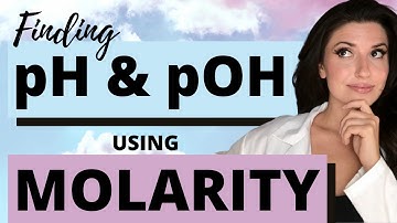 Finding pH and pOH using MOLARITY of a solution | Chemistry with Cat