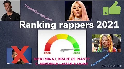 Ranking Rappers *2021* (Nicki Minaj, Drake, Nasty C, 69, MGK, NBA Youngboy + More) | Shadow Views TV