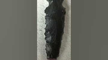 Flint Knapped Arrowhead!  New Hobby! #shorts