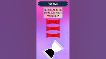 Solve This Riddle:- I go up and down, but I never move. What am I?