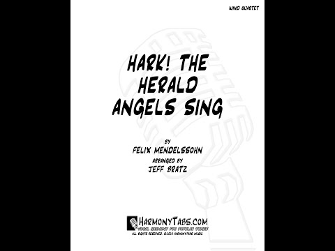 Hark! The Herald Angels Sing (Flute, Clarinet, Bassoon, Oboe) - Felix Mendelssohn Lyrics By Charles Wesley and George Whitefield