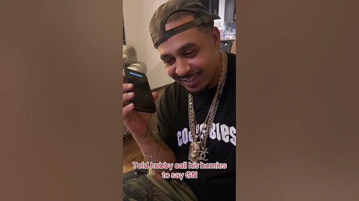 Told hubby call his homies to say GN #funny #goodnight #goodnightfriends #foryoupage #couplescomedy