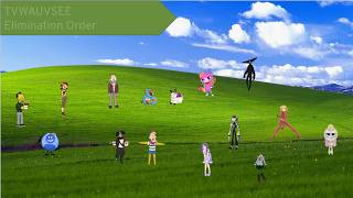TVWAUVSEE Elimination Order @Megatheobjectshowguy1