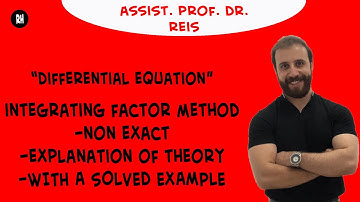 Differential Equation - The Method of Special Integrating Factor (Non Exact Differential Equation)