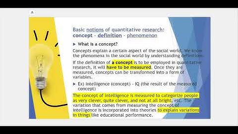 Quantitative Research Methods (Week 1 - part 1)