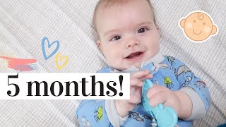 5 MONTH BABY UPDATE | SLEEPING UPDATES, STARTING SOLIDS, AND BABY MILESTONES