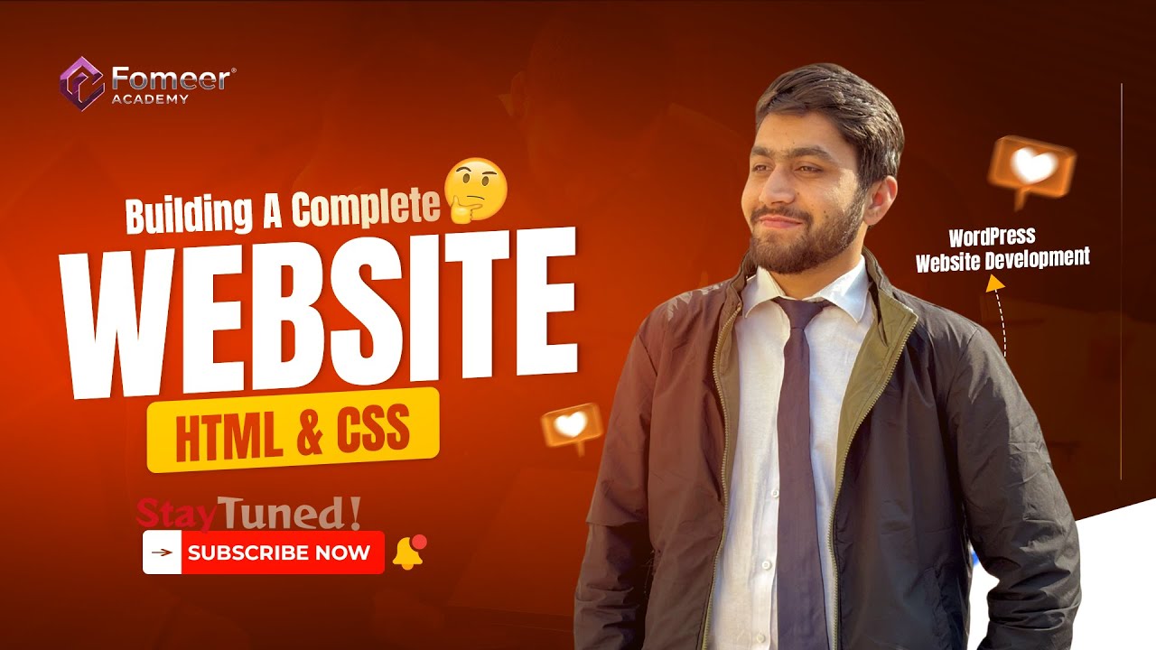 A Complete Website with HTML & CSS – Header & Project Setup | Part 1 ...