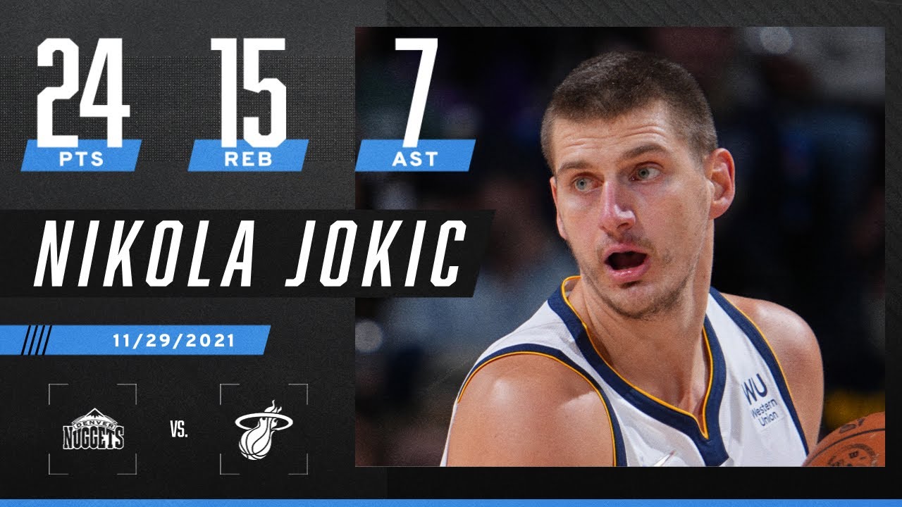 Nikola Jokic puts up a dominant double-double in Nuggets win over ...