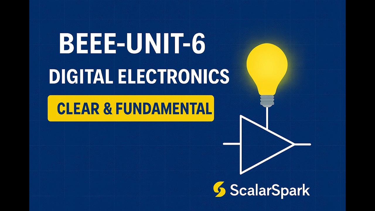 BEEE Unit –6 | ⚡ Digital Electronics Part-1 | PDF Notes - YouTube