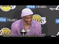Russell Westbrook Postgame Interview | Los Angeles Lakers beat Golden State Warriors 124-116