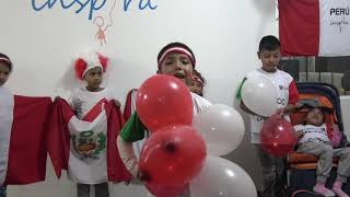 Los niños de Inspira alentando a la selección peruana!