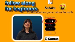 Solving a VERY easy Sudoku Puzzle for the Absolute Beginner