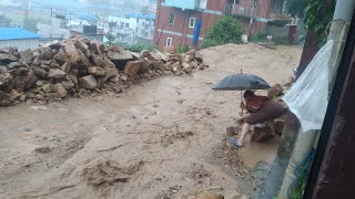 काठमाडौ मा यति धेरै पानी पर्यो पसल हरु दुबान घर भित्र पानी पस्यो Heavy Rain In Kathmandu Monsoon