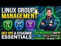 Mastering Linux Groups: DevOps & System Admin Essentials in 2026 🚀 #techymishraji