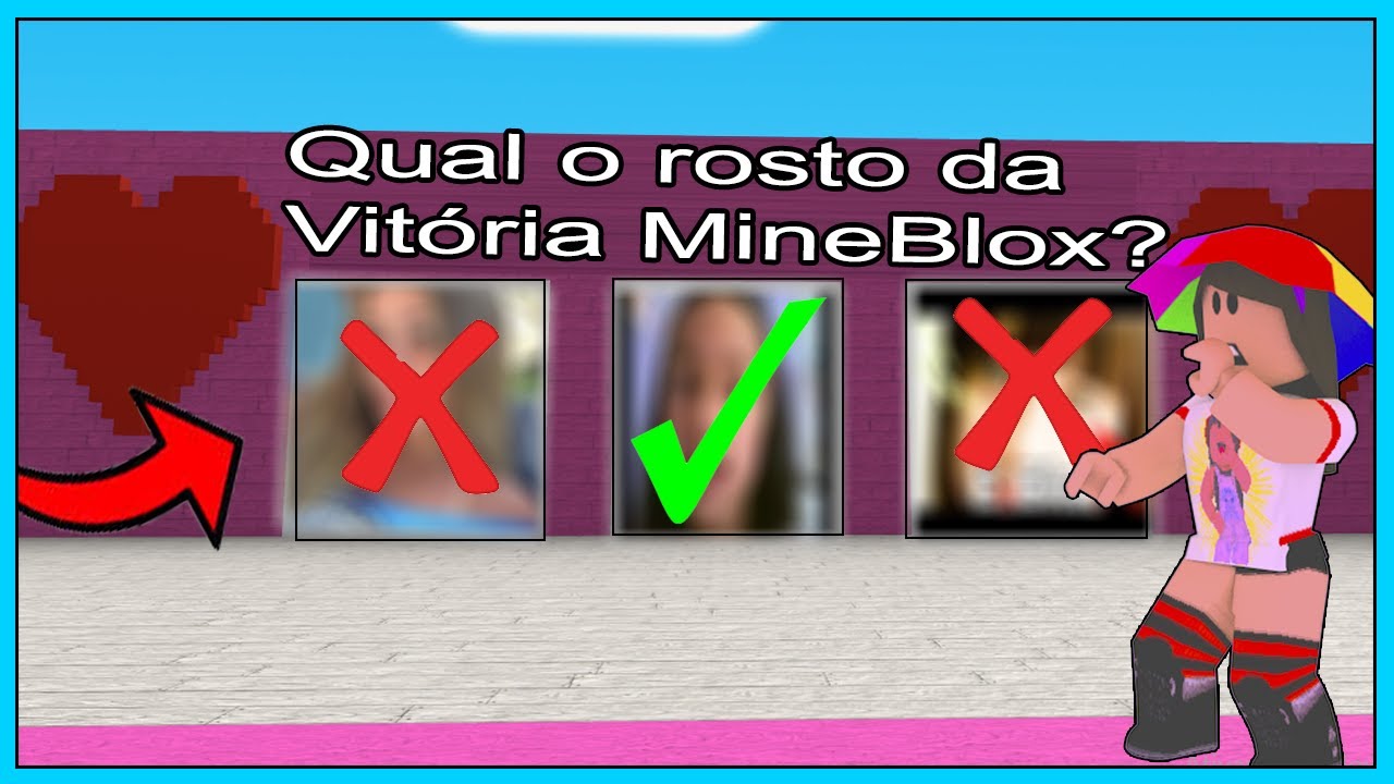 vitória mineblox na vida real rosto dela｜Pesquisa do TikTok