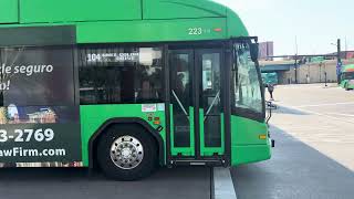 Orlando LYNX: 2015 40ft Gillig BRT Plus CNG #223-415 On Link 104 Exiting The LYNX Central Station