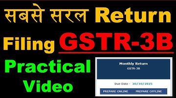 GSTR-3B Return Filing Online Practical | New GSTR 3B Filing 2025 | How to file GSTR3B | GST Return |