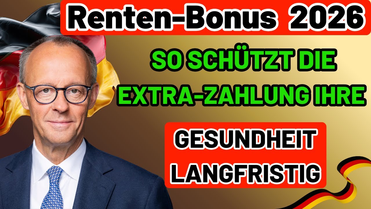 Rentenbonus 2026 BESTÄTIGT: +6% Extra-Zahlung für ALLE Rentner! (Offiziell)