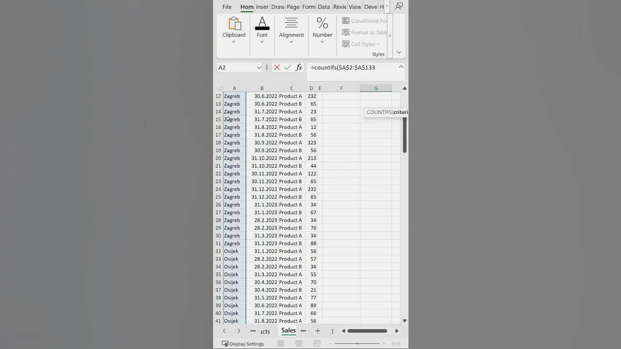 You can count of countifs excel formula youtube