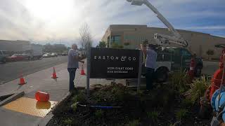 Post and Panel Sign Installation