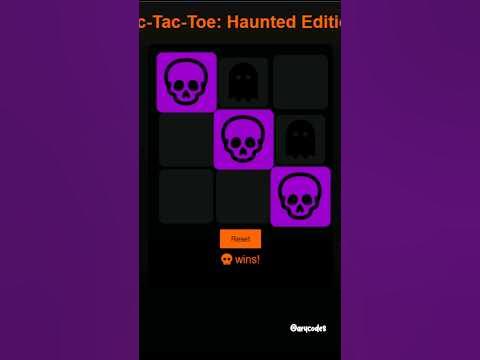 HTML, CSS and JavaScript Project Tic Tac Toe new Horror Game AryCodes # ...