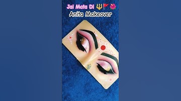 NAVRATRI SPECIAL EYEMAKEUP🔱🌺🙏🏻 | Indian Festival Special | #matarani  #eyemakeup