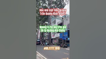 Bán nhà mặt tiền đường Trần Quang Khải quận 1 ngang 4.7m dài 17m 2 #banhamattienquan1 #batdongsan