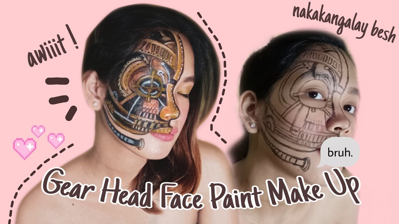 GEAR HEAD / STEAMPUNK FACE PAINT MAKE UP LOOK by Hannah Seuton —VLOG35