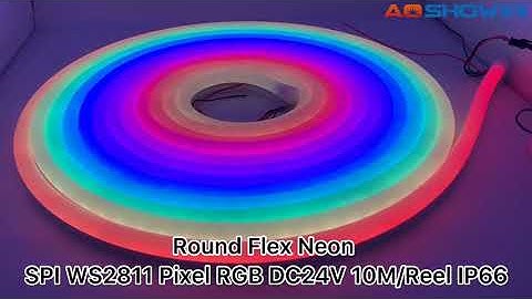 Aoshowled Round Flex Neon Tube SPI Pixel RGB (WS2811, UCS1903,SM16703)Stage Light,Club Lighting