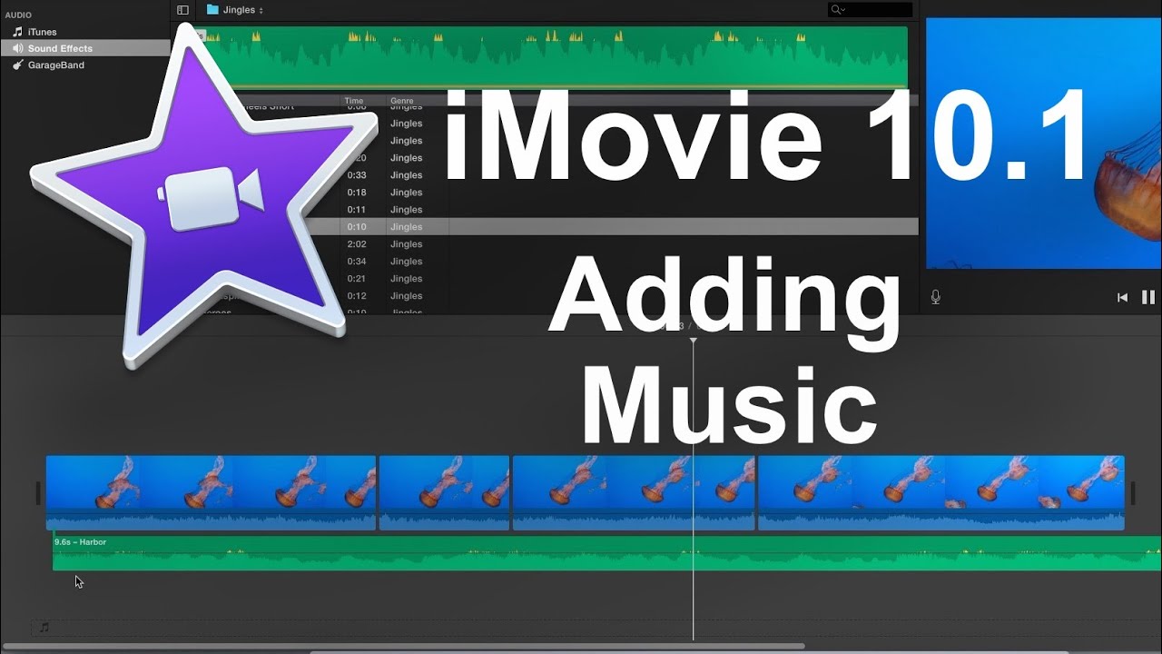 iMovie 10.1 (2016) How to Add Music (Beginner) YouTube