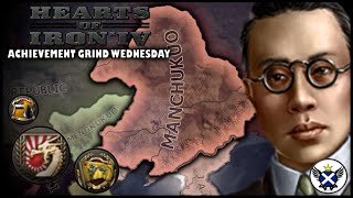 The Sun Sets on Japan! | HOI4 Achievement Grind Wednesday (All Manchukuo Achievements)