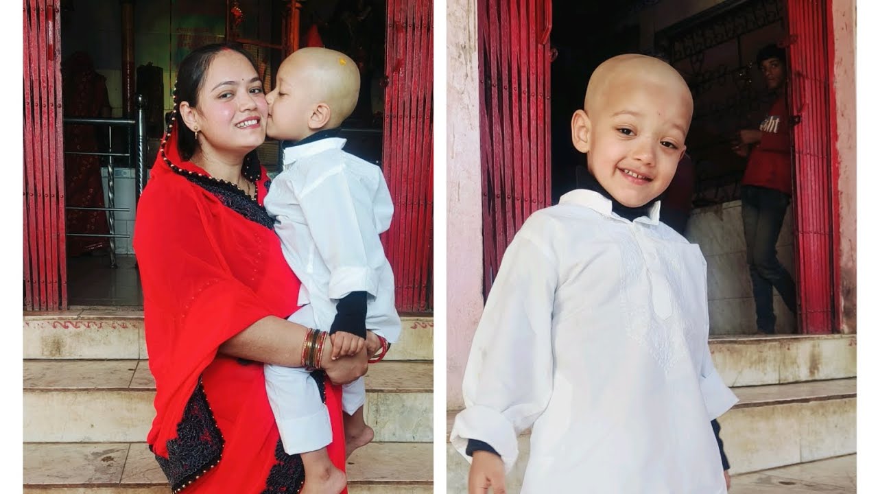 Prasang's 2nd Mundan at gaon ki Devi Mata 🙏🙏