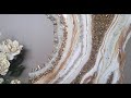 #47- Elegant Gold And White Resin Geode On MDF Board- On A Budget!