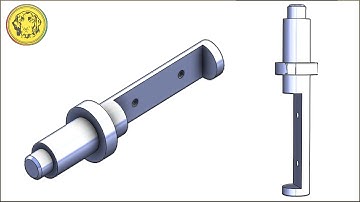 How to design Butterfly Valve Shaft | 3D Model | Solidworks Tutorial | Part 3