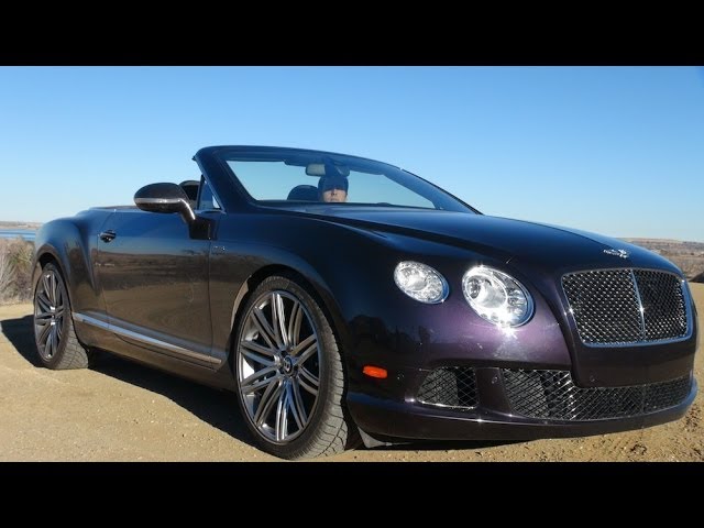 14 Bentley Continental Gtc Speed Convertible 0 60 Mph Review Youtube