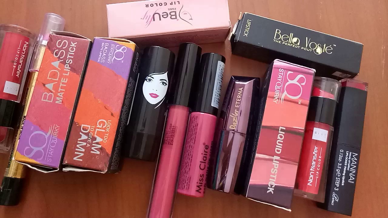 My Lipstick Collection in Telugu/Affordable lipsticks/Daily and party