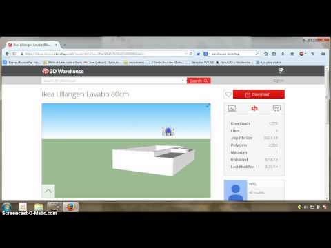 tutoriel sketchup - partie 4 - Importer des objets 1/3