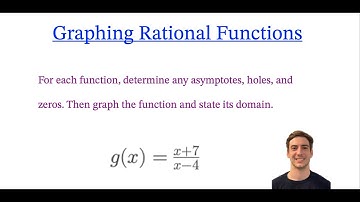 Math Algebra: Graphing Rational Functions (Numerator Degree =  Denominator Degree)