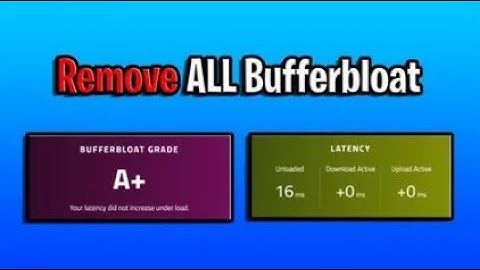 HOW TO LOWER YOUR BUFFERBLOAT DRASTICALLY AND GIT RID OF PACKET LOSS AND BEST ETHERNET SETTINGS