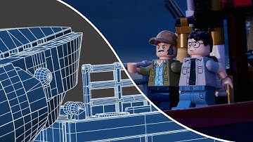 LEGO Jaws (Timelapse) | Full Creation Process in Mecabricks and Blender