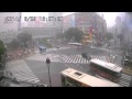 【LIVE CAMERA】渋谷スクランブル交差点 ゲリラ豪雨 2014.6.29