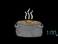 1 minute countdown timer soup pot