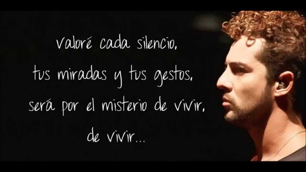 Letra De Burbuja De David Bisbal