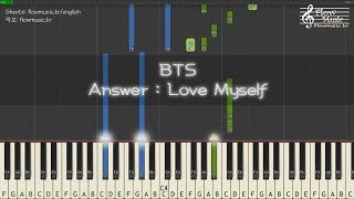 BTS (방탄소년단) - Answer : Love Myself Piano Tutorial 피아노 배우기